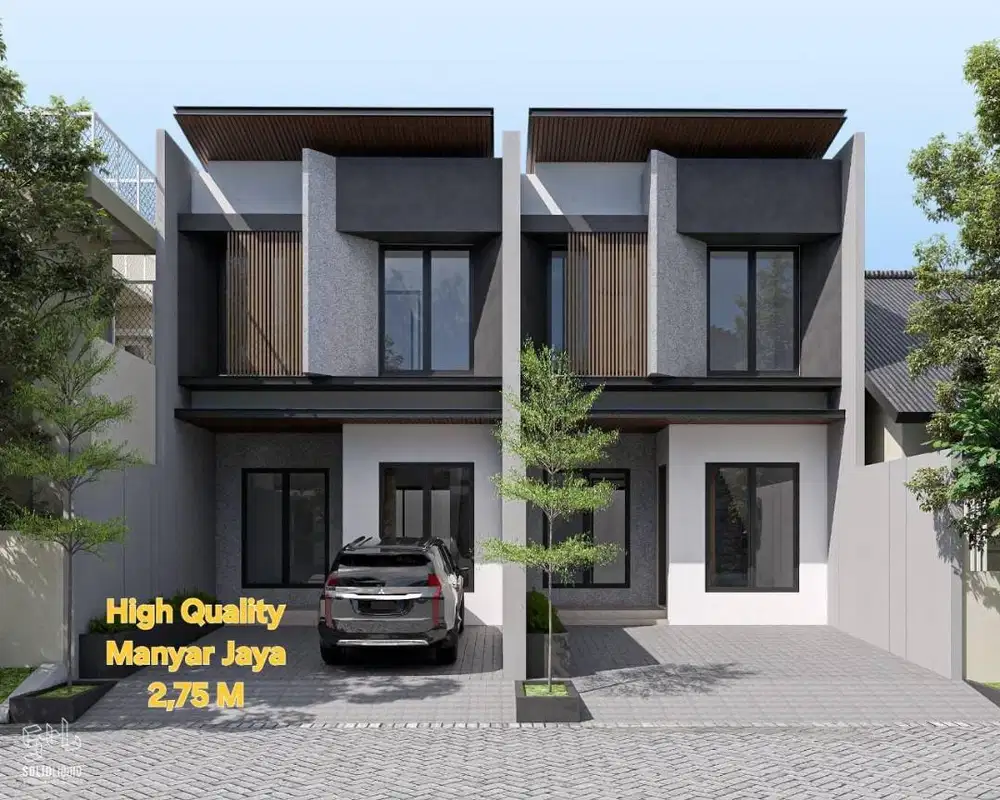 Dijual Rumah Baru Gress Modern Kontemporer Manyar Jaya 2 Lantai