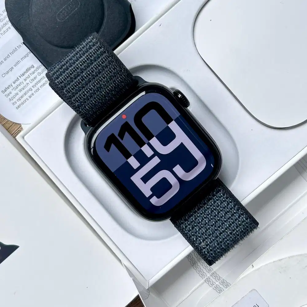iBox Apple Watch Series 10 42mm Jetblack mulus Fullset Ori iwatch