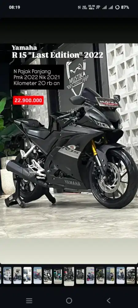 Yamaha R15  last edition 2022