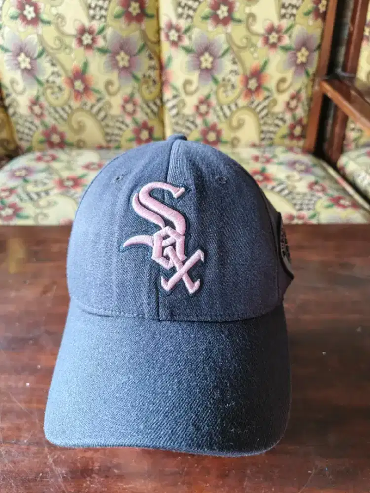 Topi MLB Build Up Biru