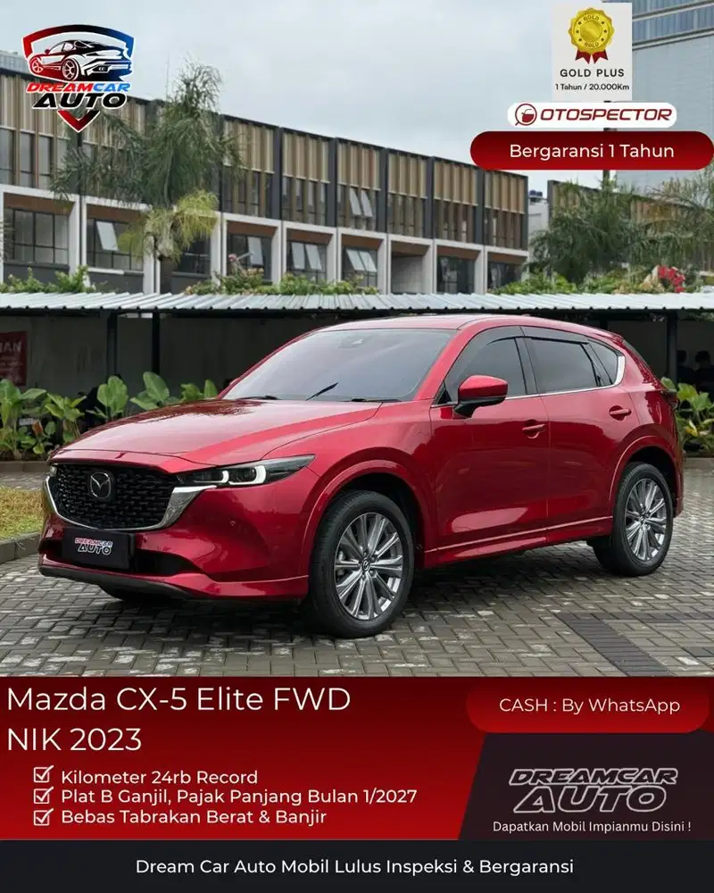[ KM24RB ] Mazda CX5 CX-5 Elite FWD2023 Merah Non Kuro AWD