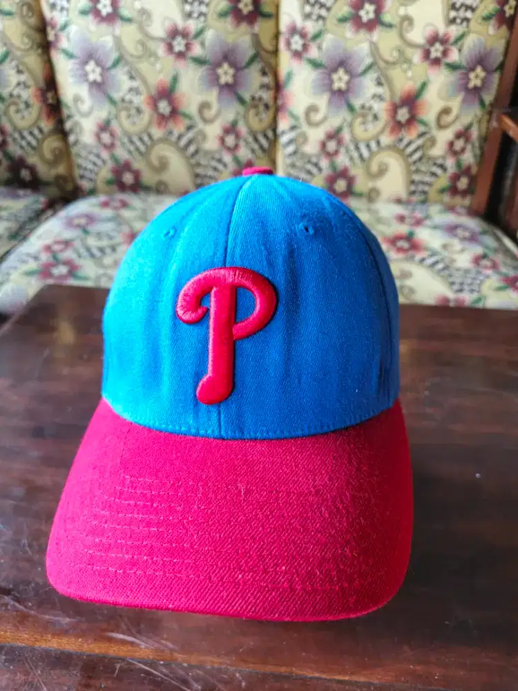 Topi MLB Build Up Biru