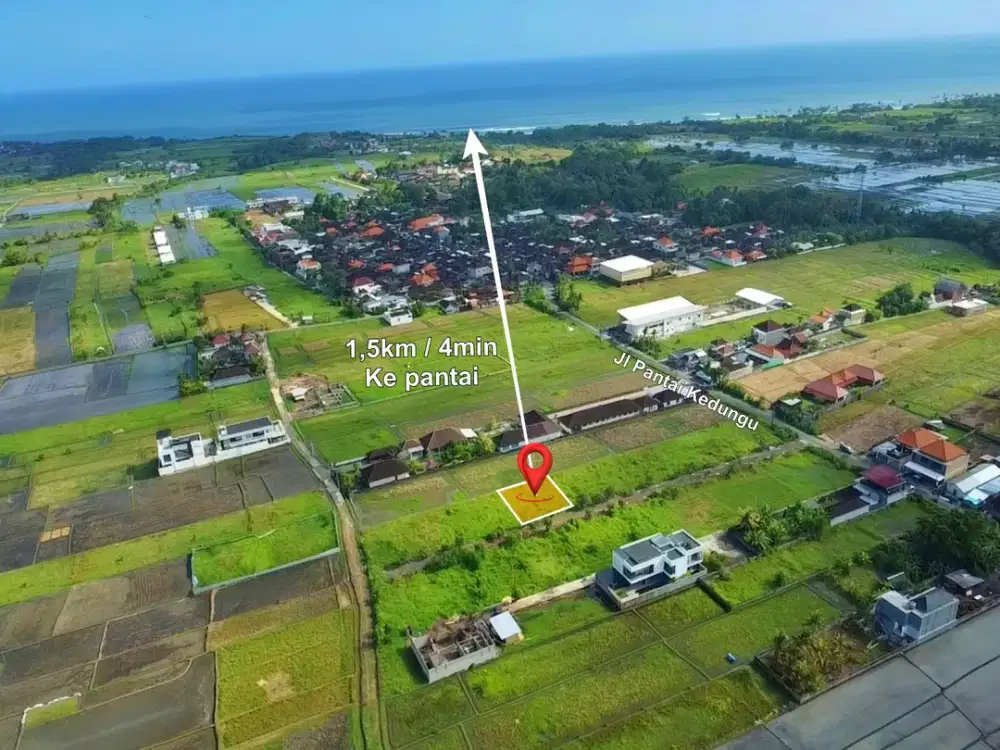 Tanah Siap Bangun Dekat Pantai di Kedungu