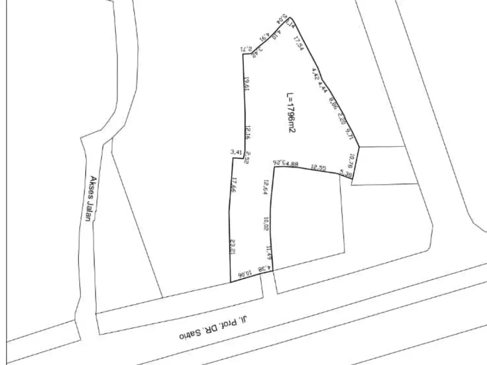 DIJUAL CEPAT DIBAWAH NJOP RUMAH LAMA HITUNG TANAH DiSUDIRMAN Setiabudi - Jakarta Selatan