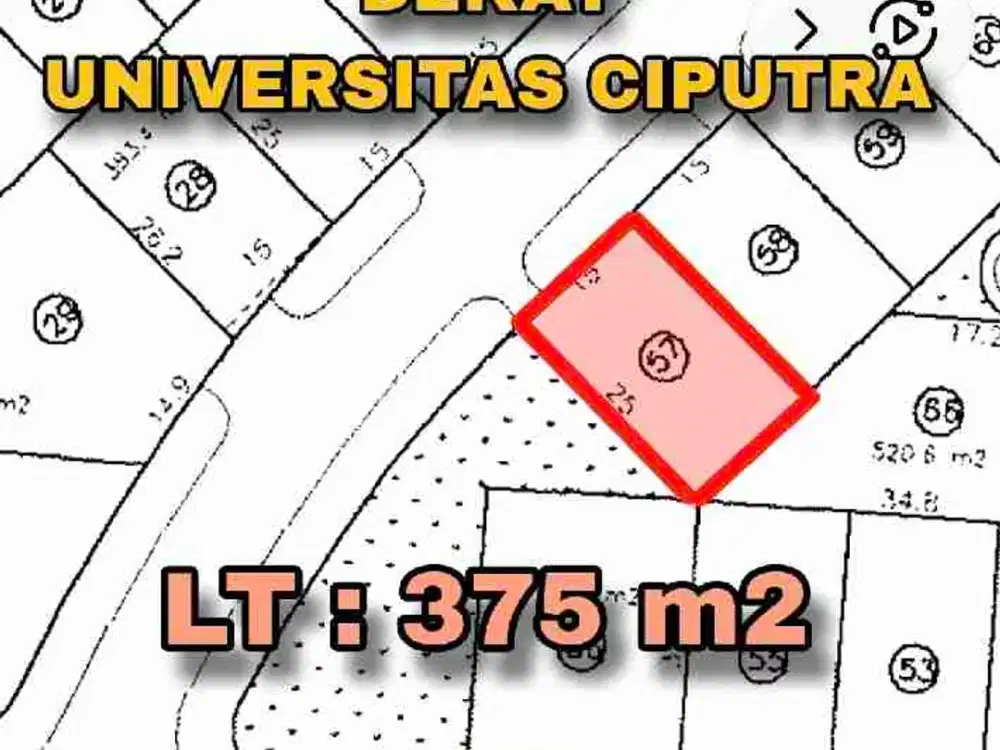 KAVLING JALAN RAYA CITRALAND SURABAYA