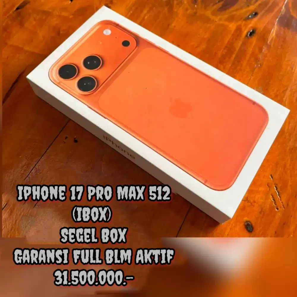 Iphone 17 Pro Max 512 (iBox) Segel Box