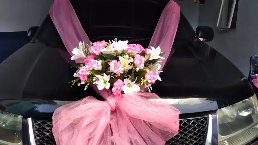 Bunga Hias untuk mobil pengantin