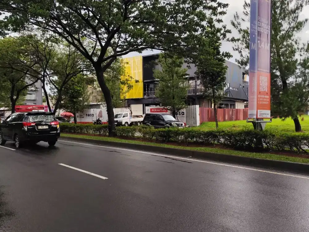 Sewa kavling komersial jalan utama mozia BSD Tangerang
