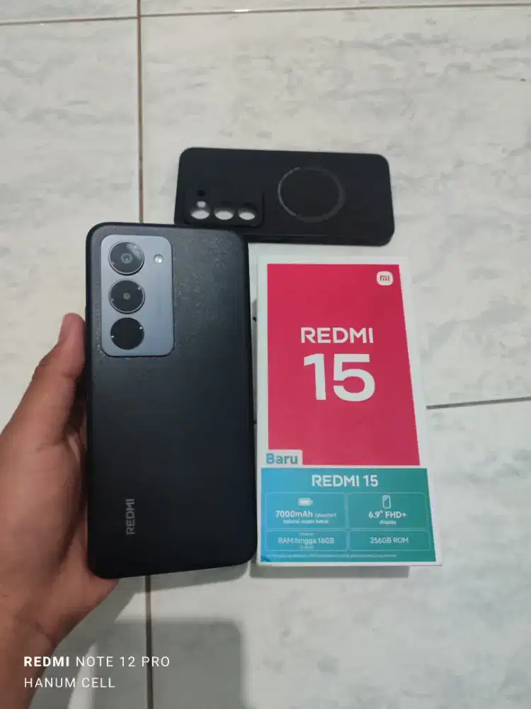 Redmi 15 8/256 fullset ORI mulus no minus