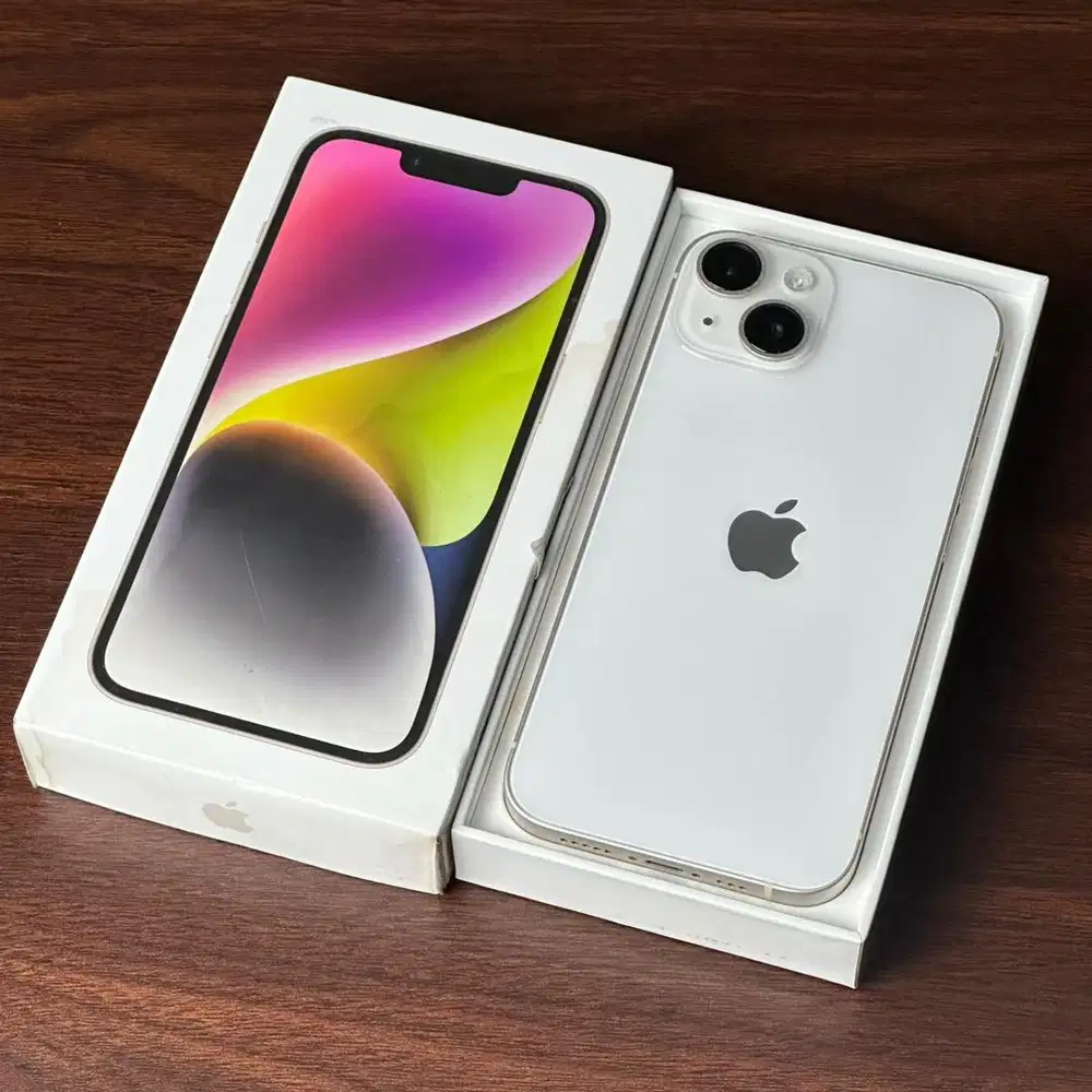 iPhone 14 128GB STARLIGHT GARANSI RESMI IBOX