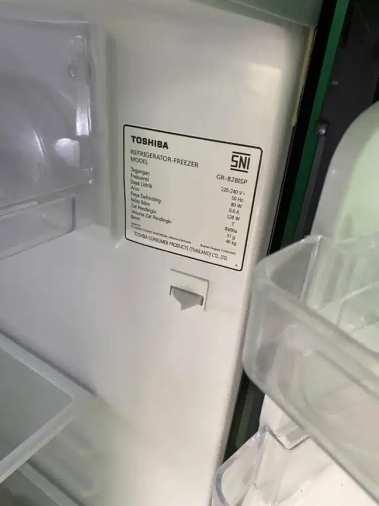 Kulkas 2 pintu Toshibah