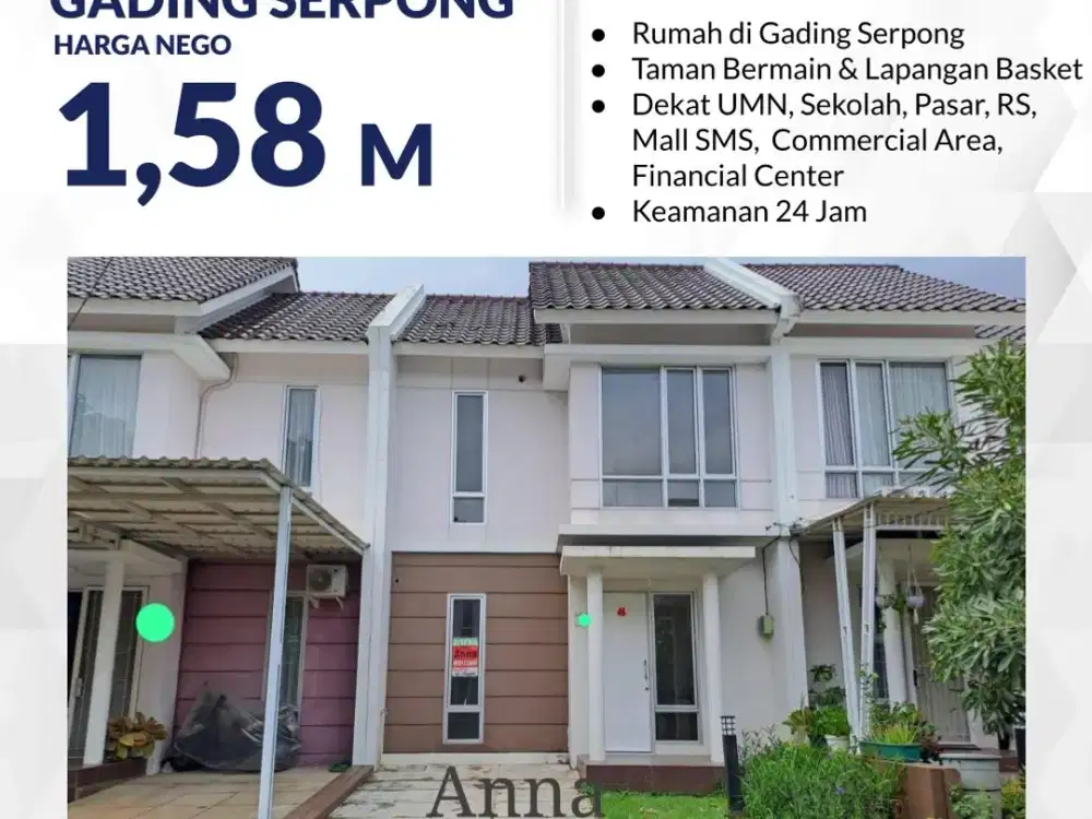 Dijual Rumah Bagus di Cluster Sektor 7, Gading Serpong Siap Huni