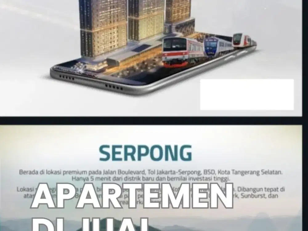 SAMESTA MAHATA SERPONG Apartemen TOD Terintegrasi Stasiun KRL Rawa Buntu