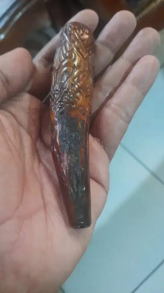 Pipa Panudan Tanduk Anoa Ukiran