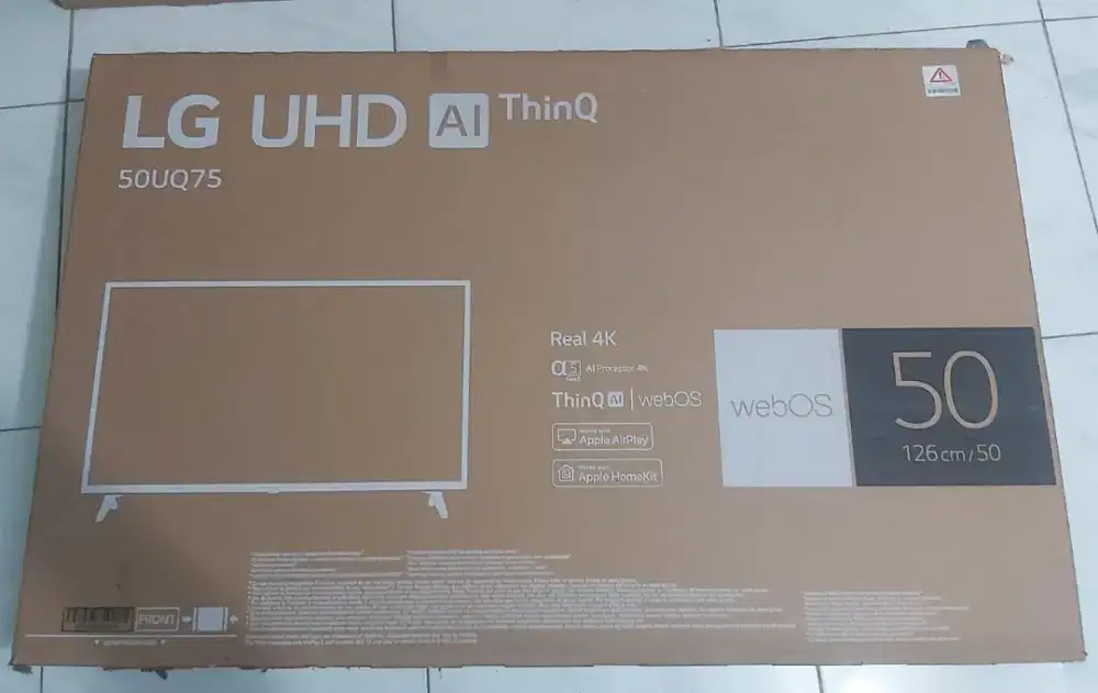 TV LG UHD 50 inch 50UQ75 4K Layar mati lainnya normal