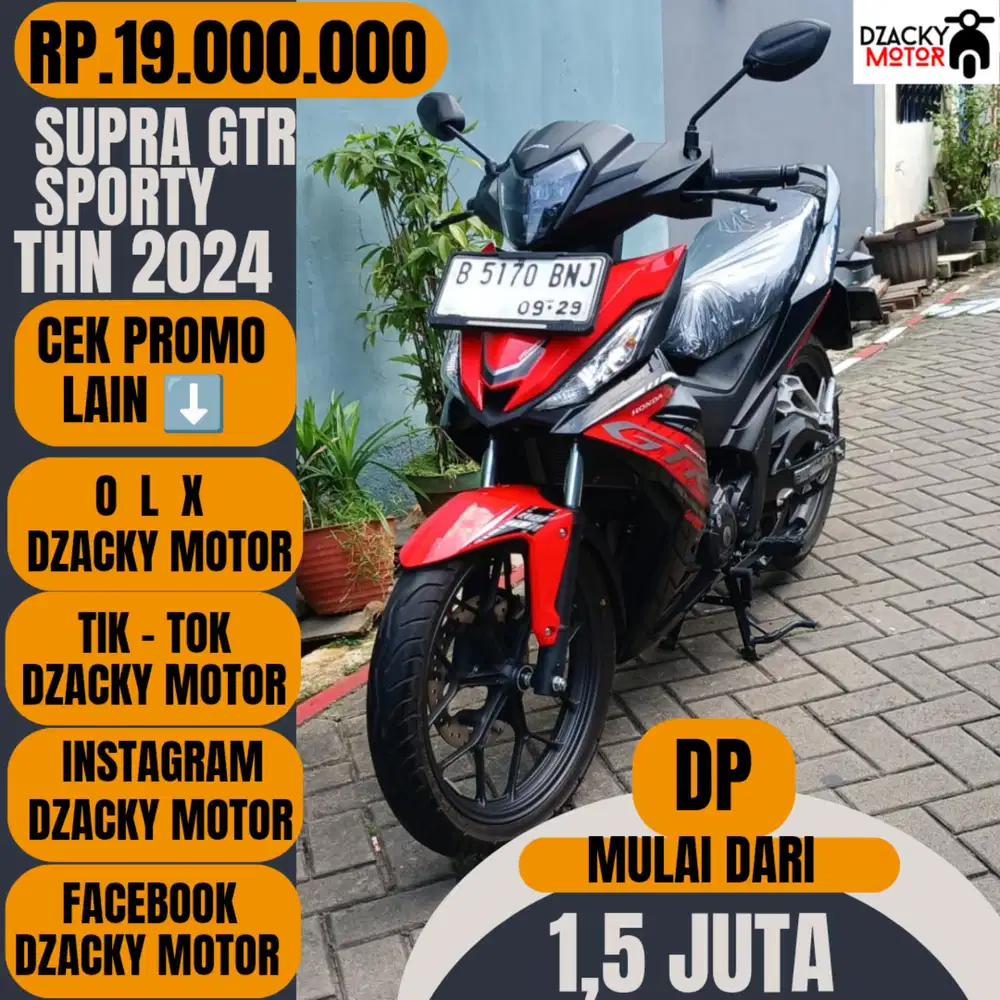 SUPRA GTR SPORTY 150 TAHUN 2024 SECOND LIKE NEW
