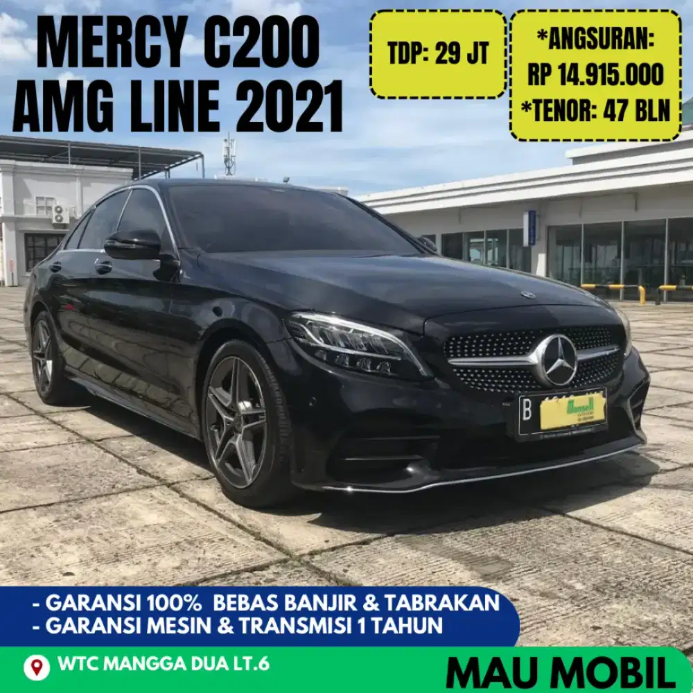 KM 20rb ANTIK, Mercy C200 AMG Line Final Edition 2020/2021/2022 Hitam