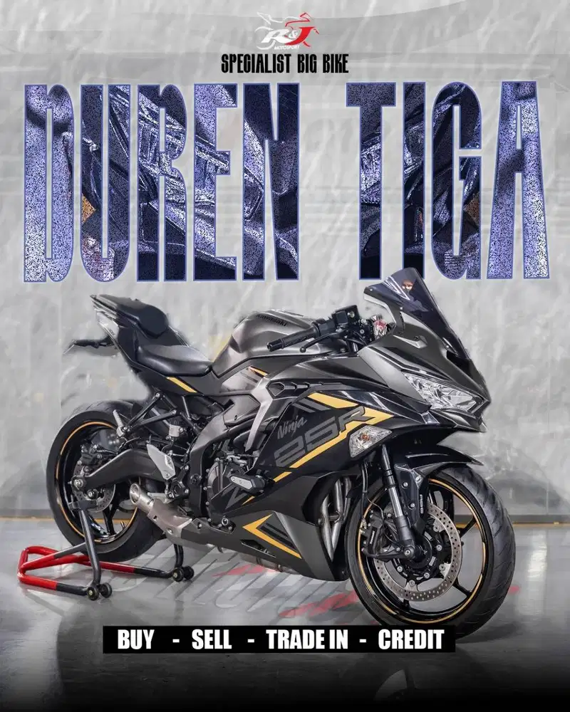 Kawasaki ZX25R ZX25 ZX 25 Km 1.800an warna Abu-Abu Full Paper