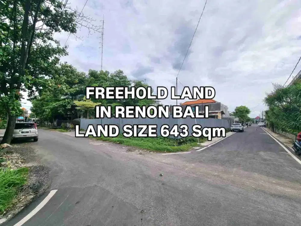 Tanah Hook bisa dibeli pecahan di Renon Denpasar Bali