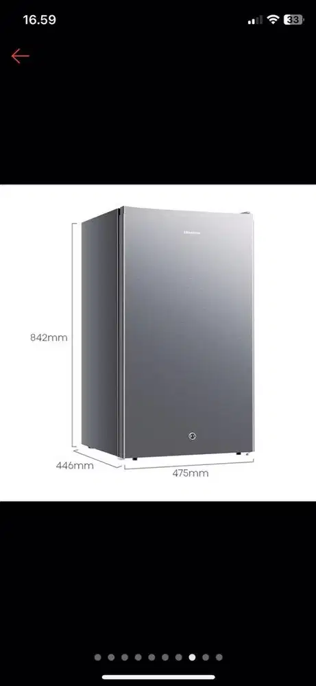 KULKAS HISENSE 1 PINTU