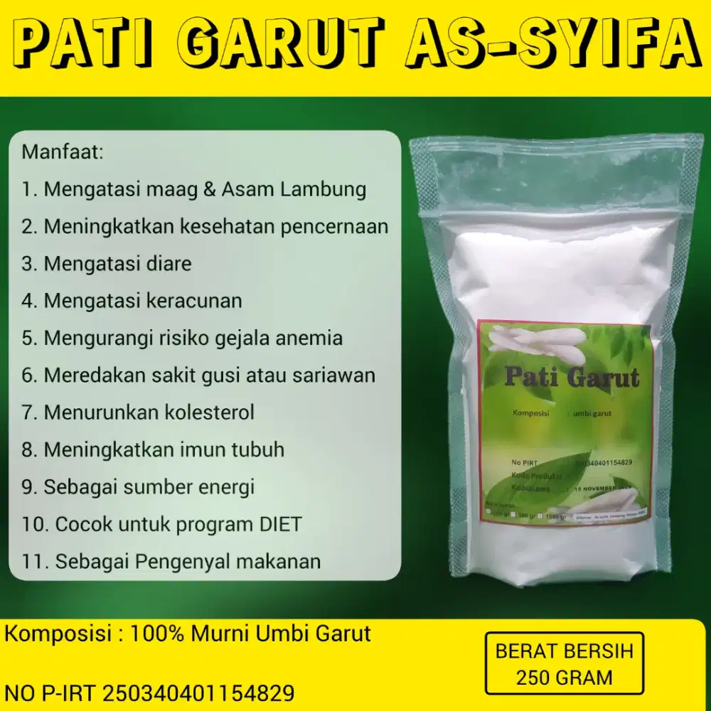 Tepung Pati Garut Asli