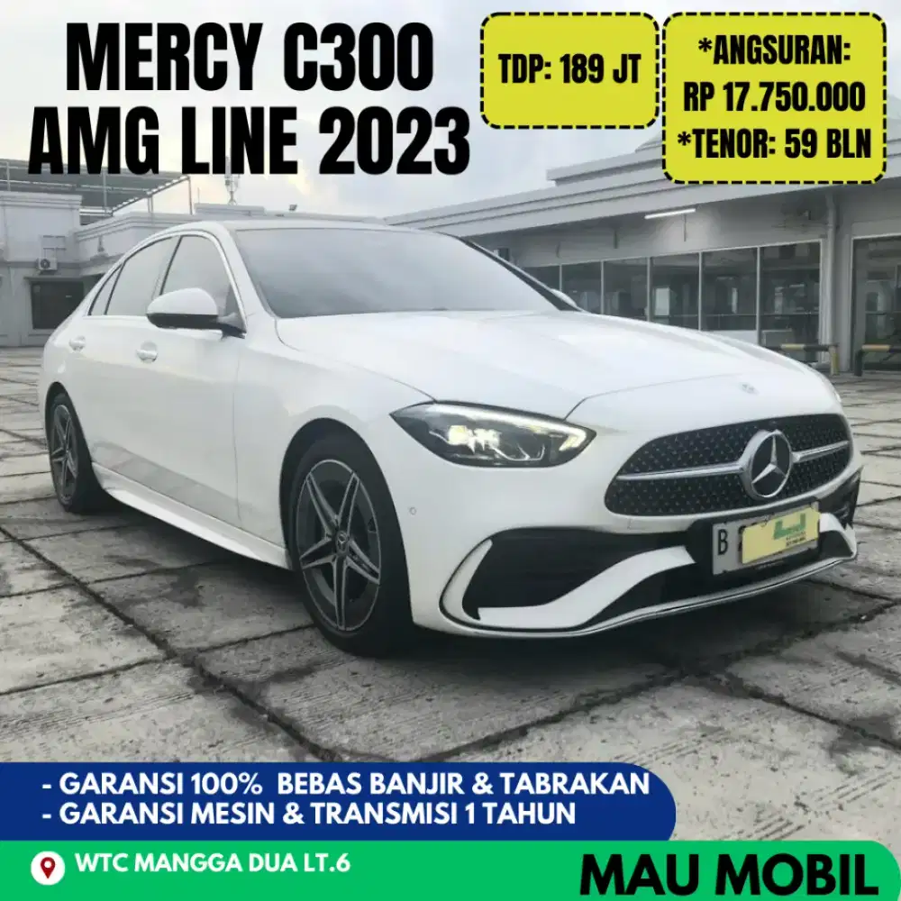 KM 6rb ANTIK, Mercy C300 C 300 AMG Line 2022/2023/2024 Putih