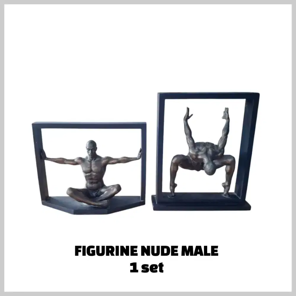 Pajangan Figurine Nude Male ( set )