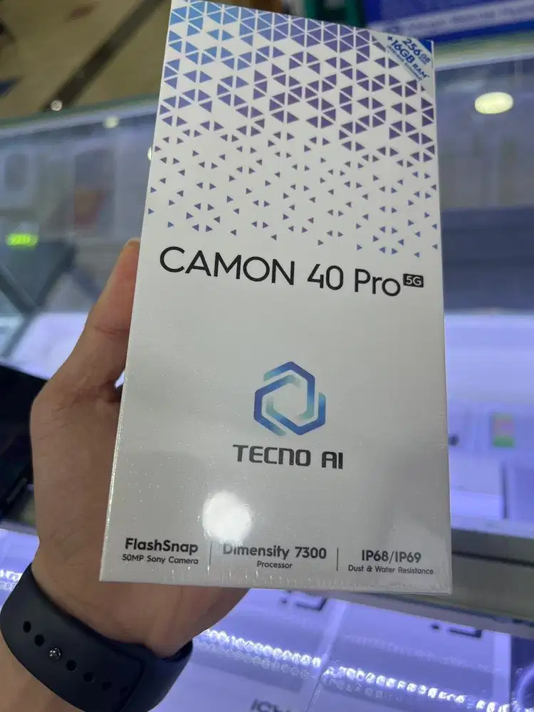 Tecno Camon 40 Pro 5G ram8/256gb new garansi resmi tecno ready