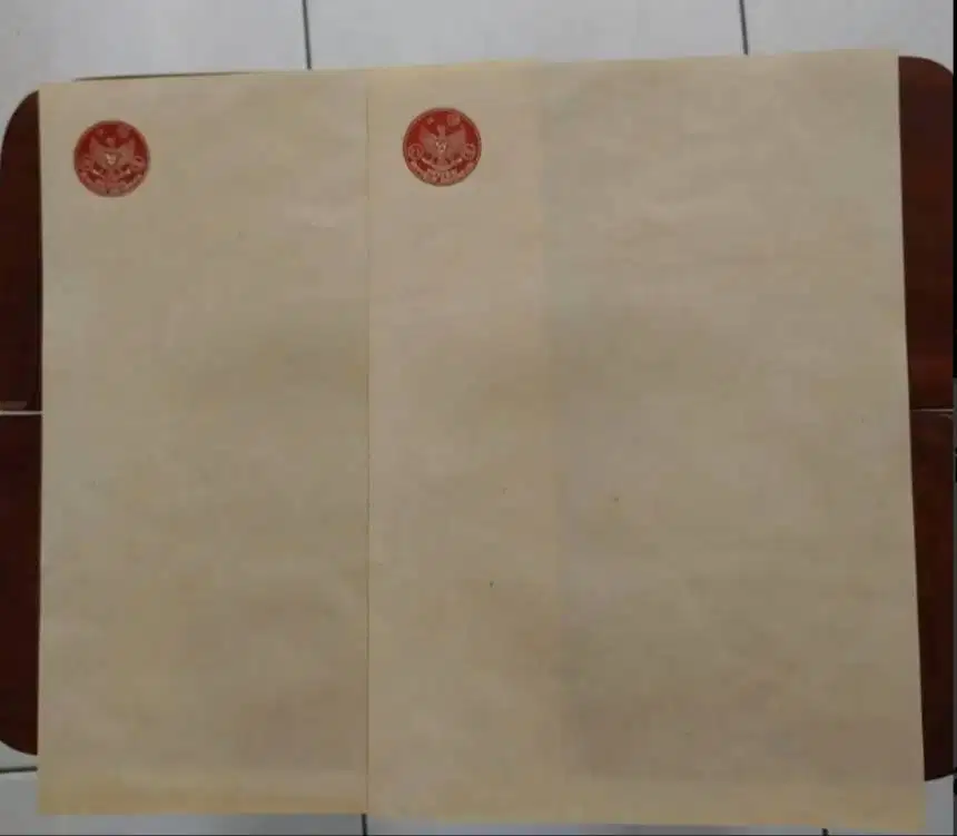 Di Jual Kertas Segel Lama Th 76 Kondisi Belum Pernah Terpakai