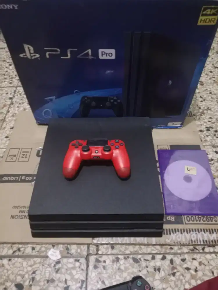 PS4 Pro 4K 1TB Murah Fullgame Fat 12 Slim 9 500GB PS 4 3 Hardisk bekas