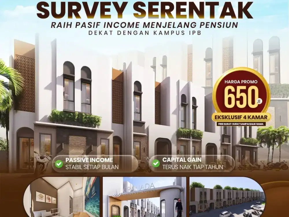 Jual Rukost Syariah dekat Kampus IPB