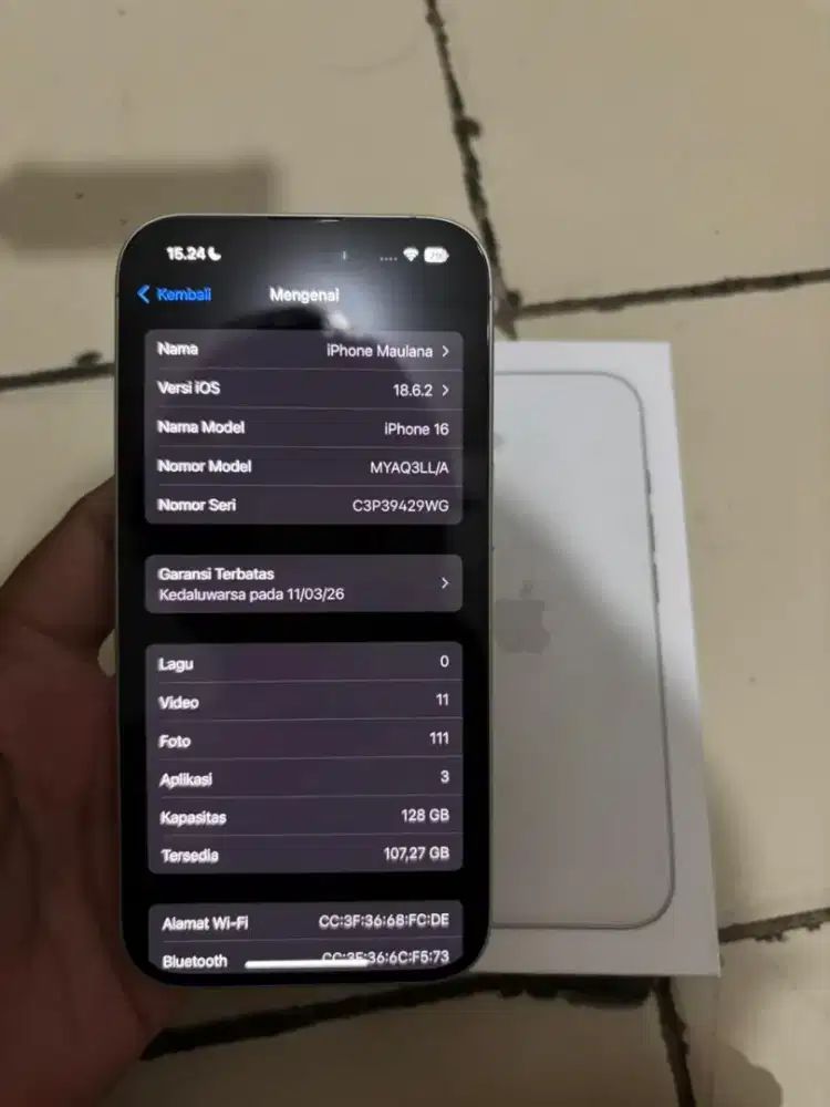 iPhone 16 White 128gb Inter
