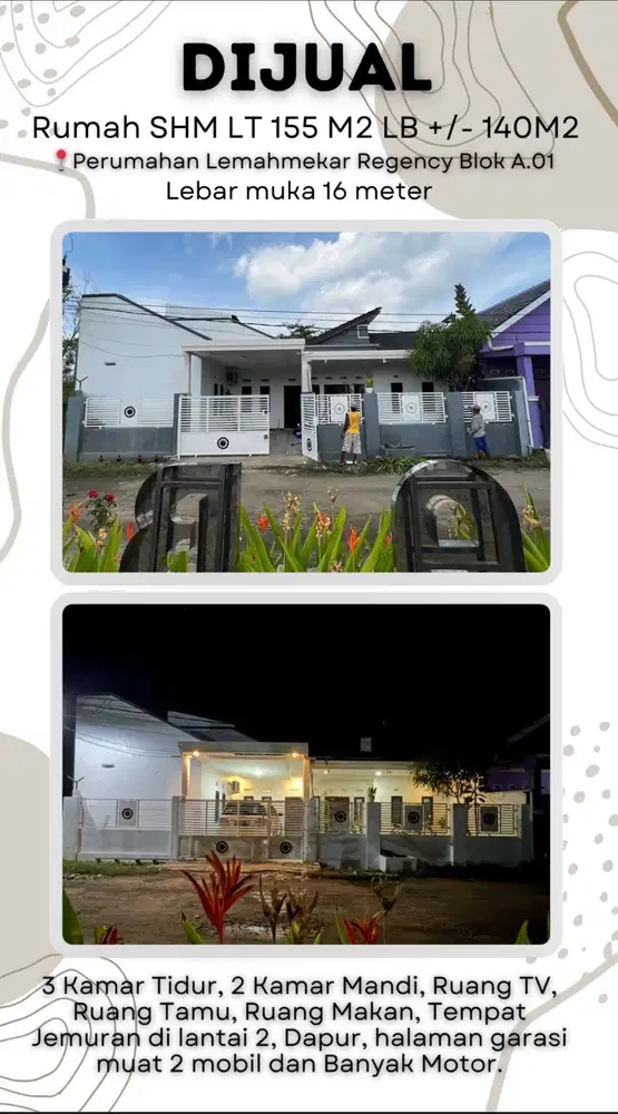 Dijual Rumah SHM di perumahan Lemahmekar Regency Indramayu blok a no.1