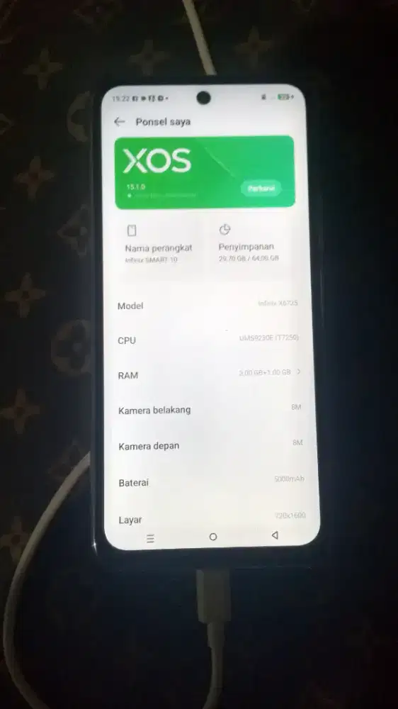 Infinix smart 10 lkp mulus baru 2bulan 3+1/64gb