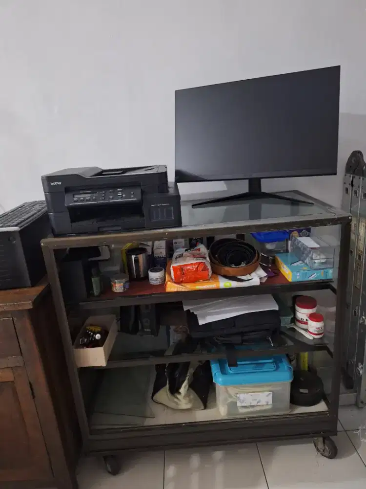 steling aluminum rak buku