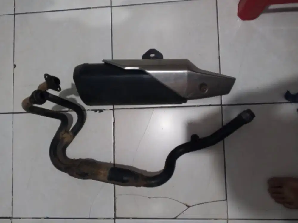 Knalpot original kawasaki ninja 250 fi,underbone,disk/cakram depan,dll