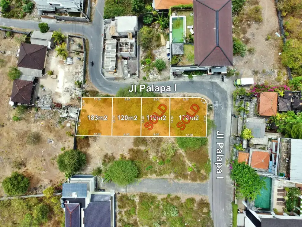 Tanah Luasan kecil Nusa dua Dekat Politeknik Pariwisata Bali