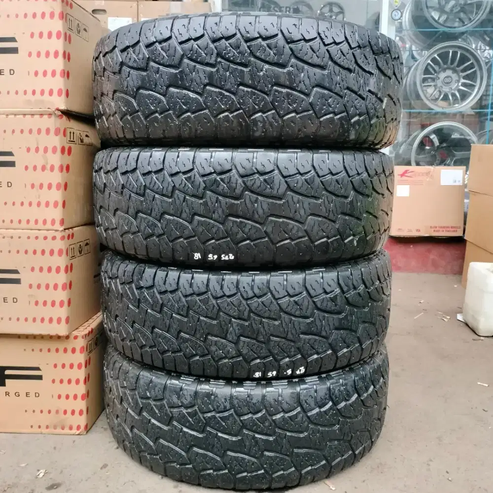 Ban Hankook dynapro AT 275/65 R18 kondisi 80% 4pcs