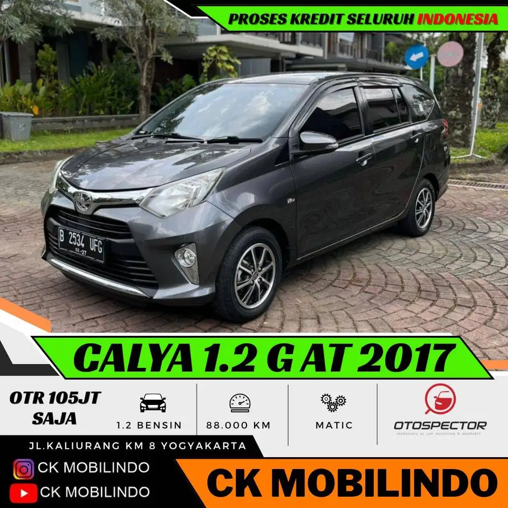(Dp10jt) Toyota Calya G Matic 2017 ORISINIL Kredit Murah