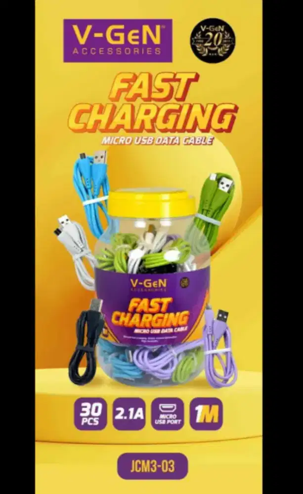 V-Gen kabel data micro fast charging jcm3-03