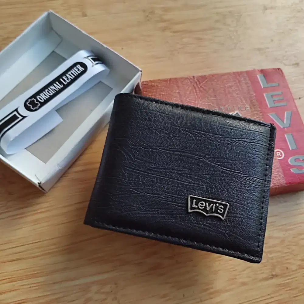 DOMPET LIPAT PRIA KULIT SINTETIIS HARGA NET PAS