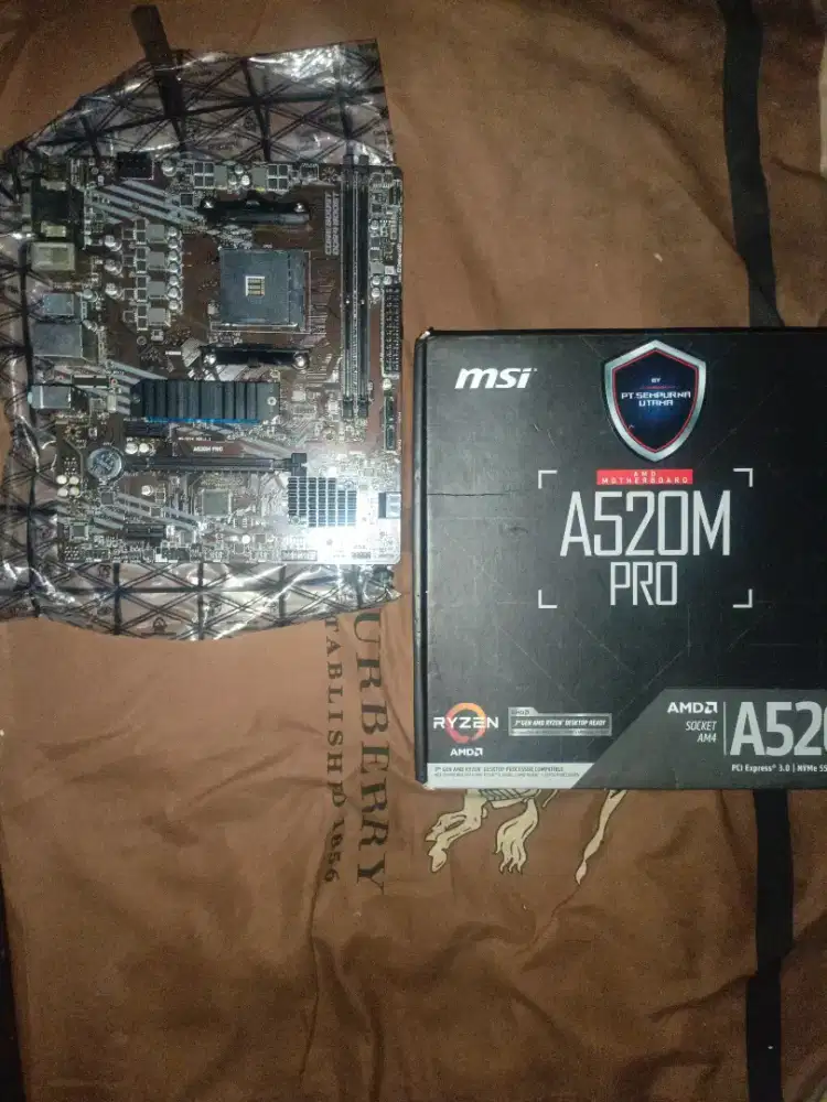 Motherboard MSI A520M PRO AM4 Ryzen Bekas Mulus Garansi Resmi