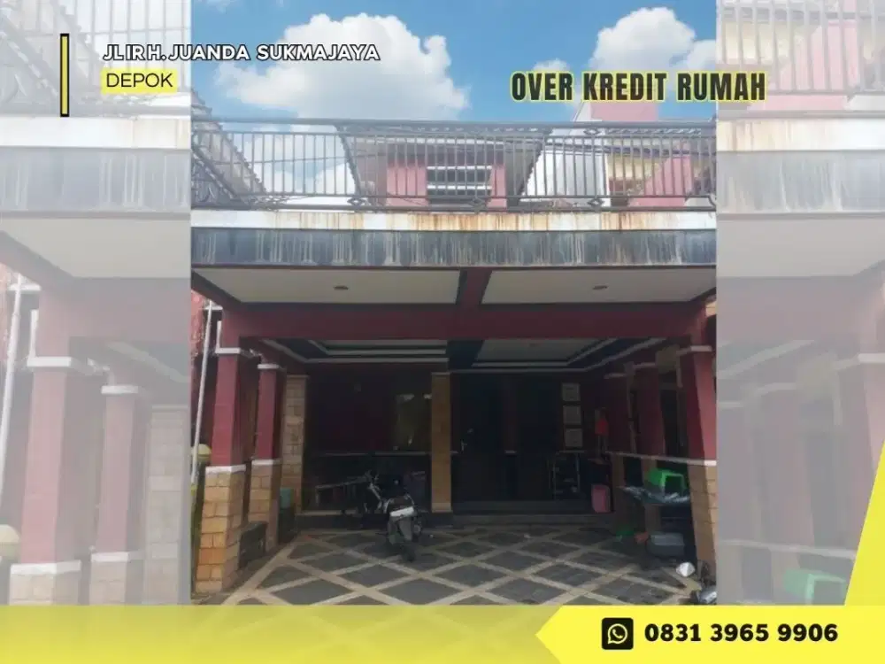 Jual Take Over Rmh 2lantai Strategis dkt Tol di Pesona Khayangan Depok