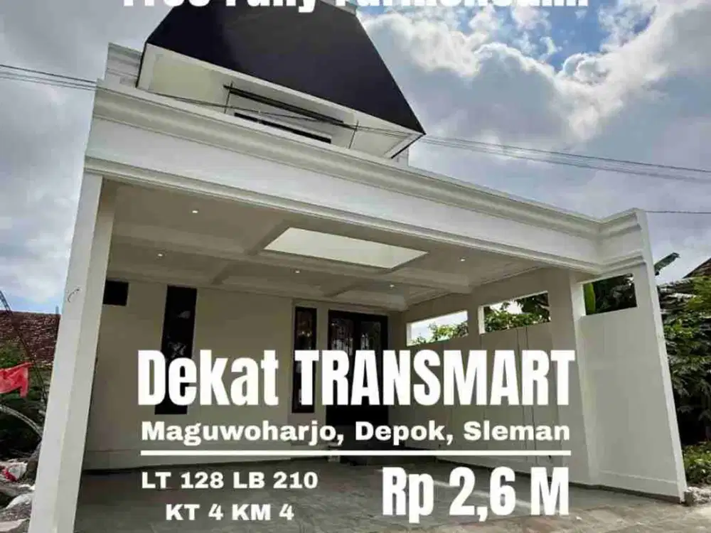 rumah baru mewah furnished dekat Transmart maguwo