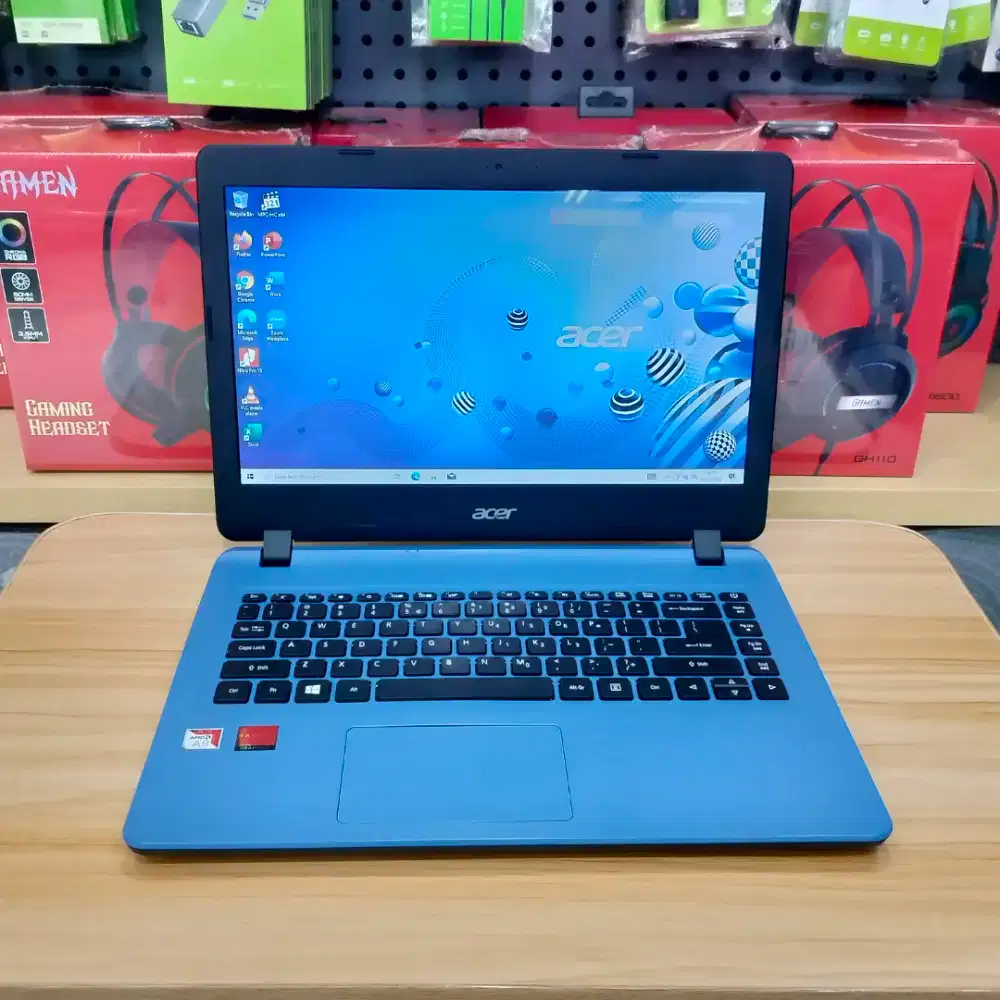 Acer Aspire AMD A9 Slim - RAM 8GB / SSD 128GB - Ngebut & Siap Pakai!