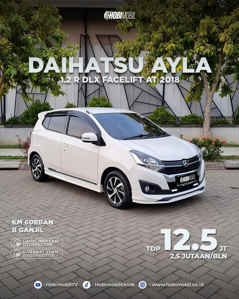 Ayla R 1.2 at 2018 garansi mesin transmisi 5 tahun