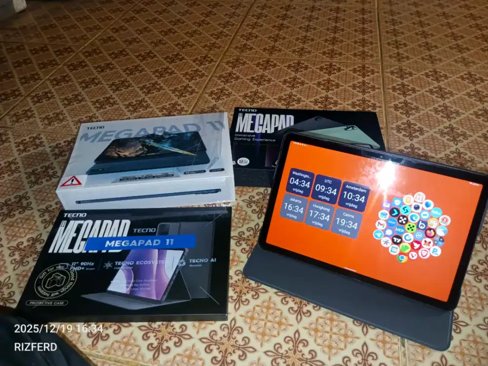 Tecno Megapad 11 8/256 berasuransi (rusak ganti baru hingga 100%)