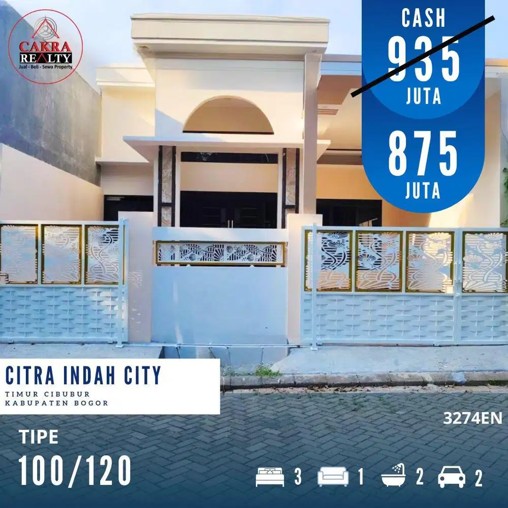 Rumah bagus siap huni di citra indah city