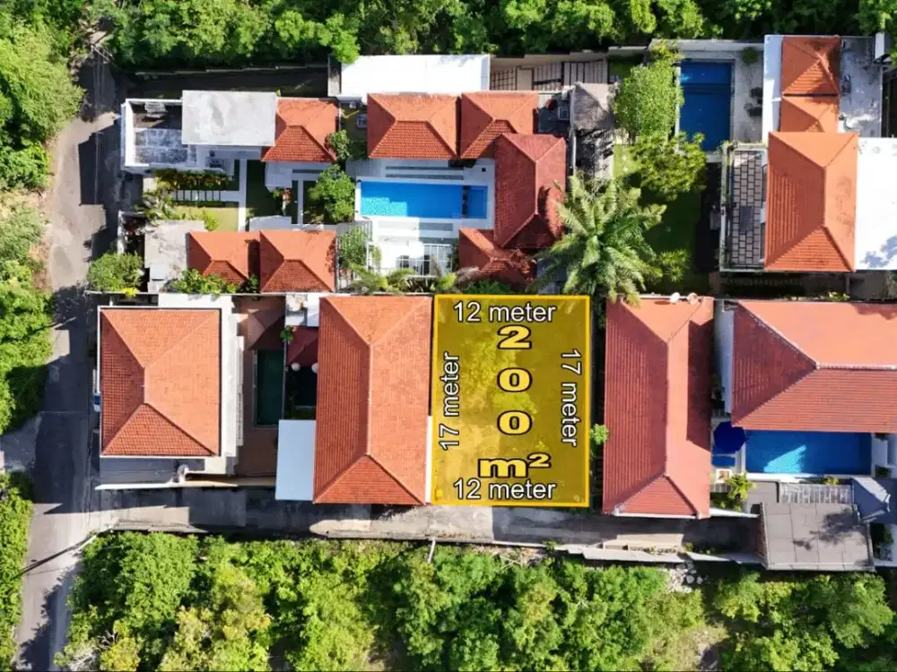 Tanah Plot Kecil Linkungan Villa Depan STP Nusa Dua Bali