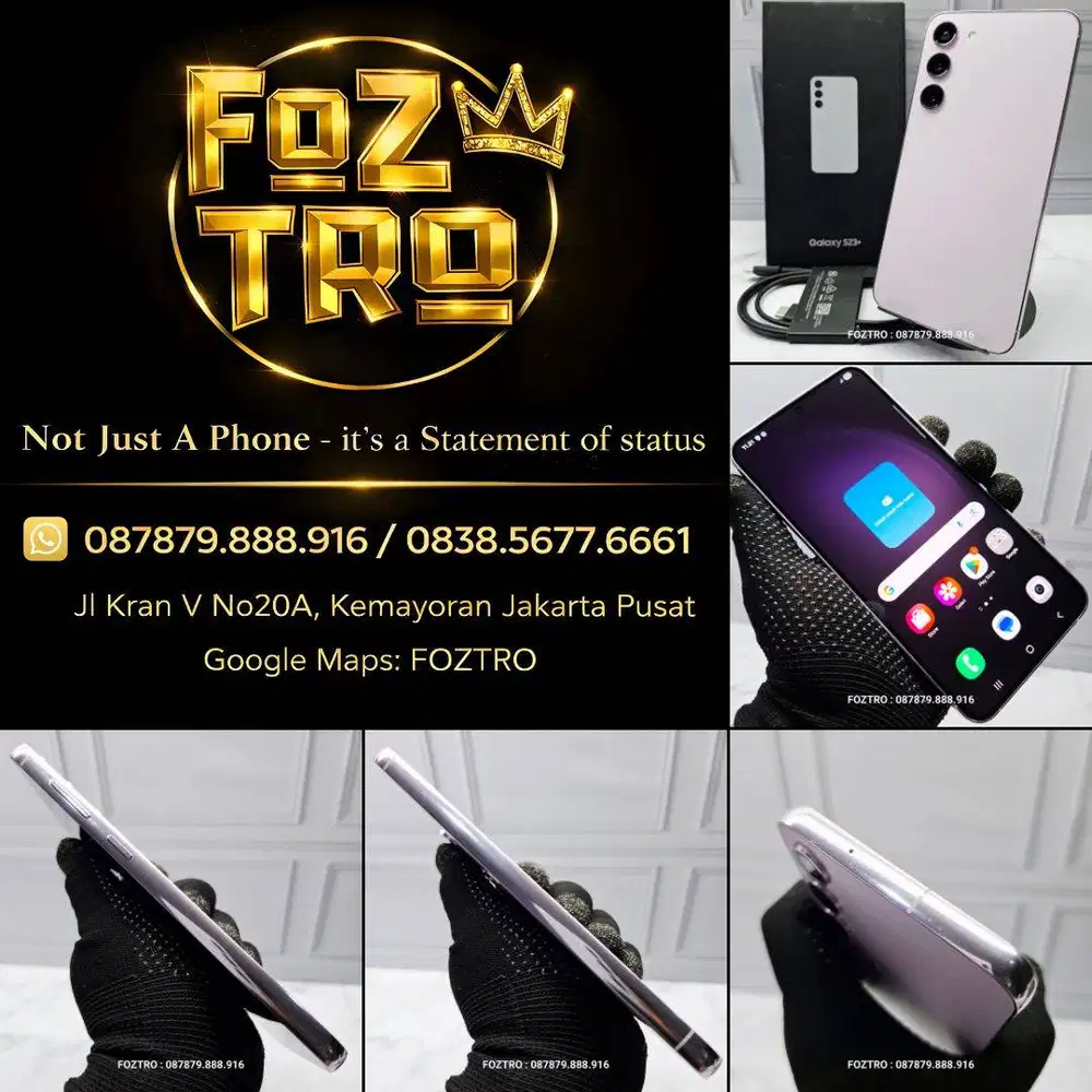 Samsung Galaxy S23 Plus 8/256GB Lavender Fullset Resmi SEIN No Minus